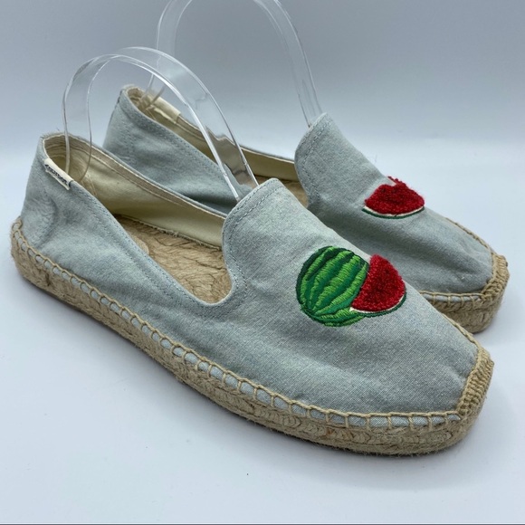 Soludos Sz 7 Watermelon Espadrilles Slip On - Picture 2 of 6